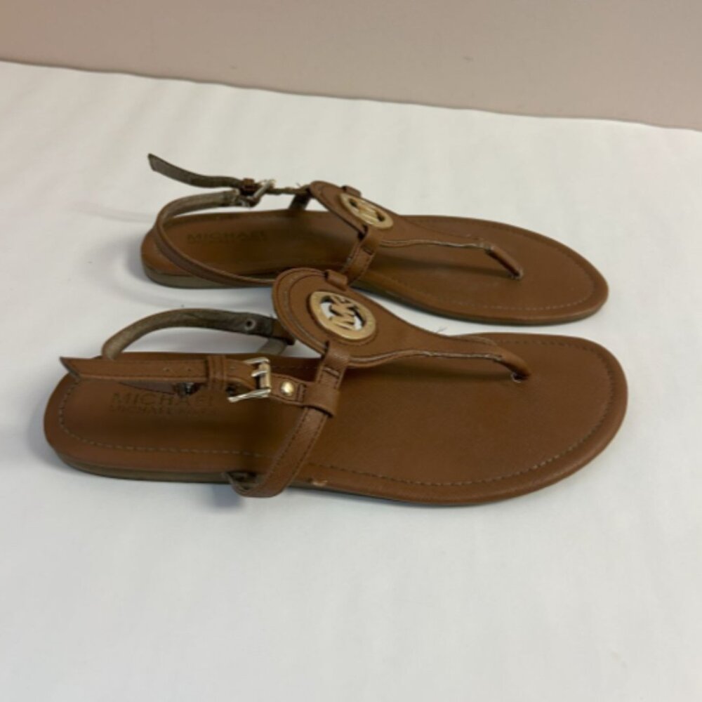 Michael Kors Brown Leather Sandals